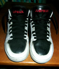 Jordan Jumpman Pro WHITE & BLACK Red Size 1Y Kids Sneakers AV7942-101