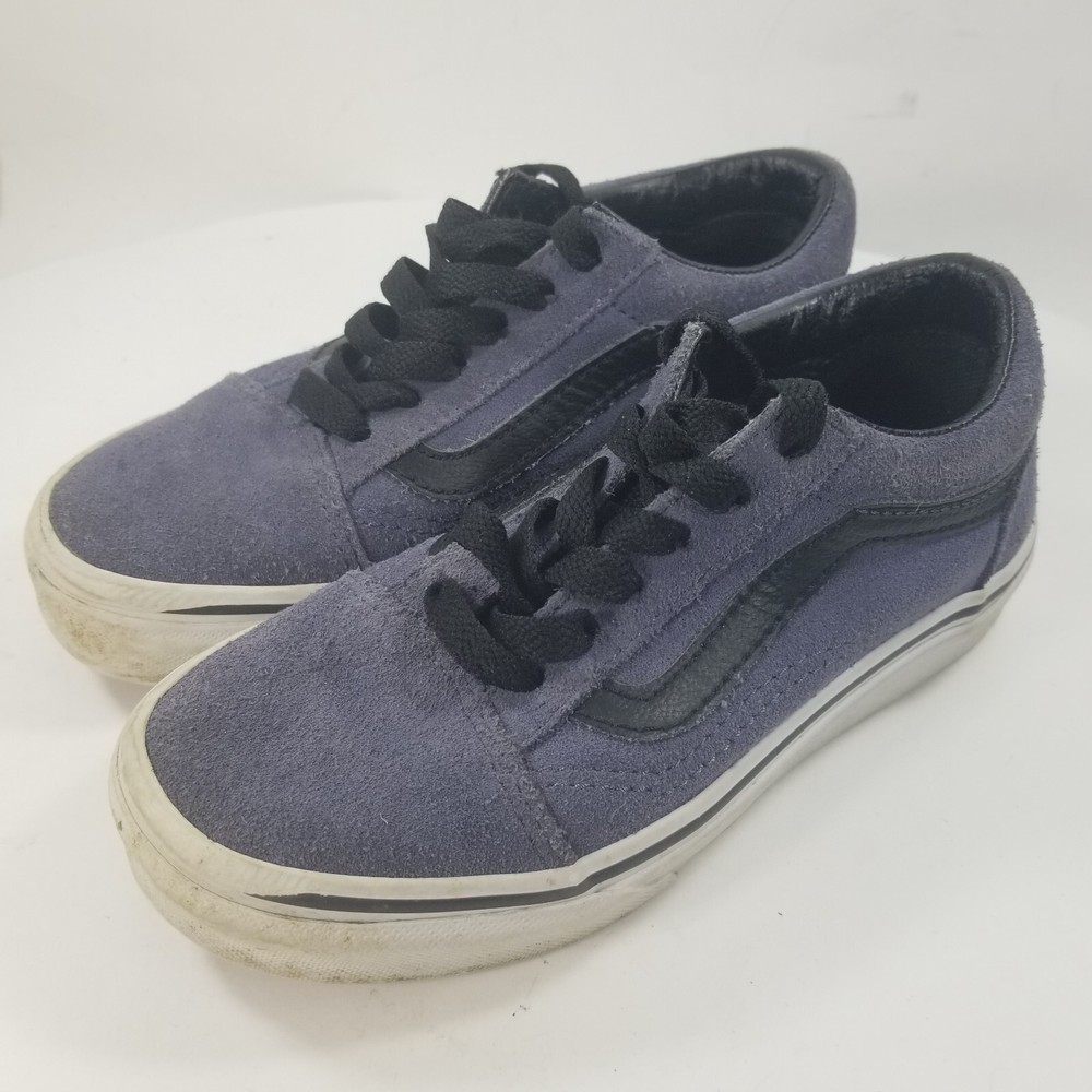 Vans Old Skool Youth 12.5 Blue Canvas Suede Sneakers Skate Shoes