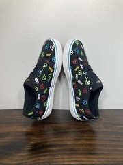 Vans Era Authentic Logo Print Multicolor Black Low Top Athletic Sneakers Youth 5