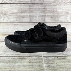 Vans Old Skool V Kids Black Hook & Loop Skate Shoes Sneakers US Kids 1.0