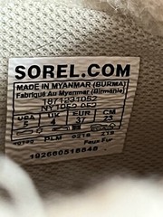 SOREL Kids Out ‚N About Conquest Ankle Bootie Camel Tan NY1952-052 Size 6