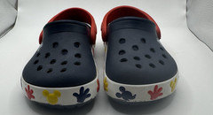 Crocs Disney Kids Fun Lab Mickey Mouse Clog Child Sz 6 Navy w/White Red Yellow