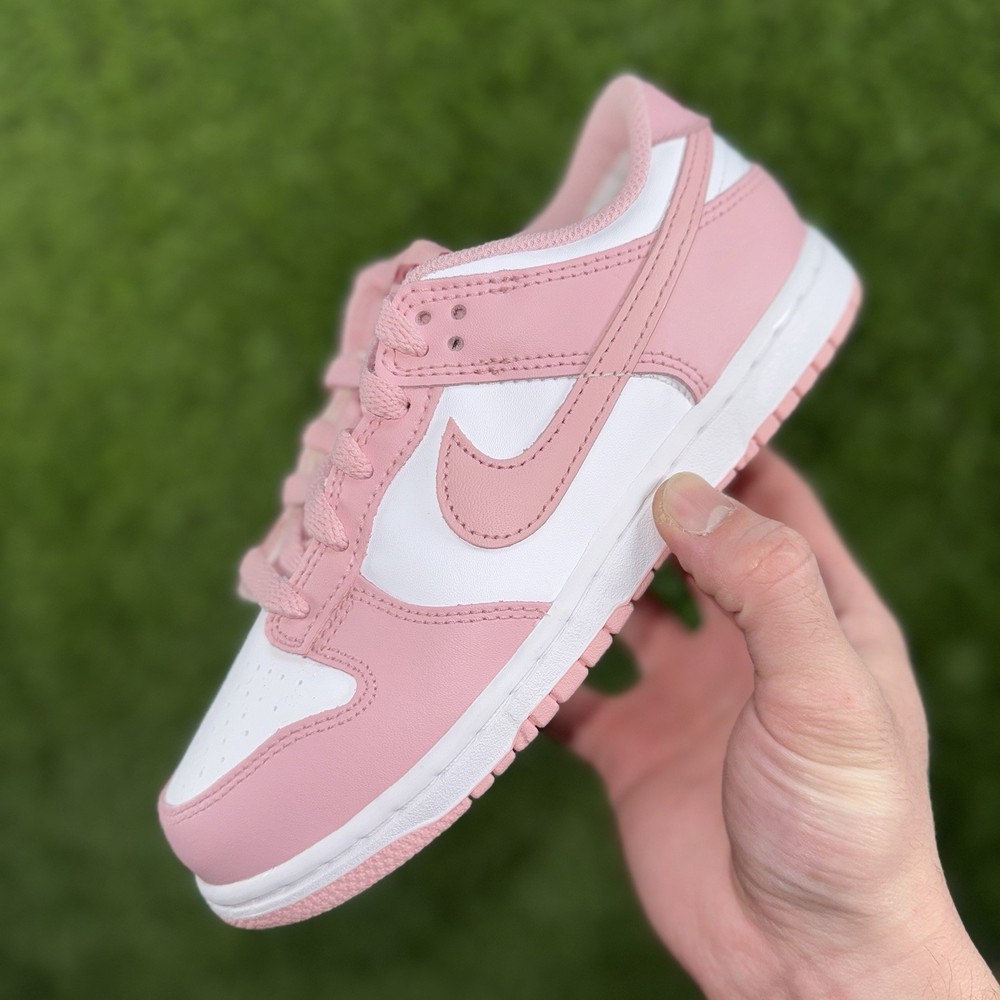 Nike Dunk Low White Pomegranate Little Kids Size 3Y Youth PS HV0930-100