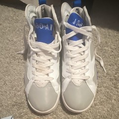 Jordan Air Jordan High Top Unisex Kids Leather Lace Up Colorblock Sneakers