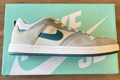 Size 5y (GS) – Nike Alleyoop SB Low Particle Grey/Geode Teal