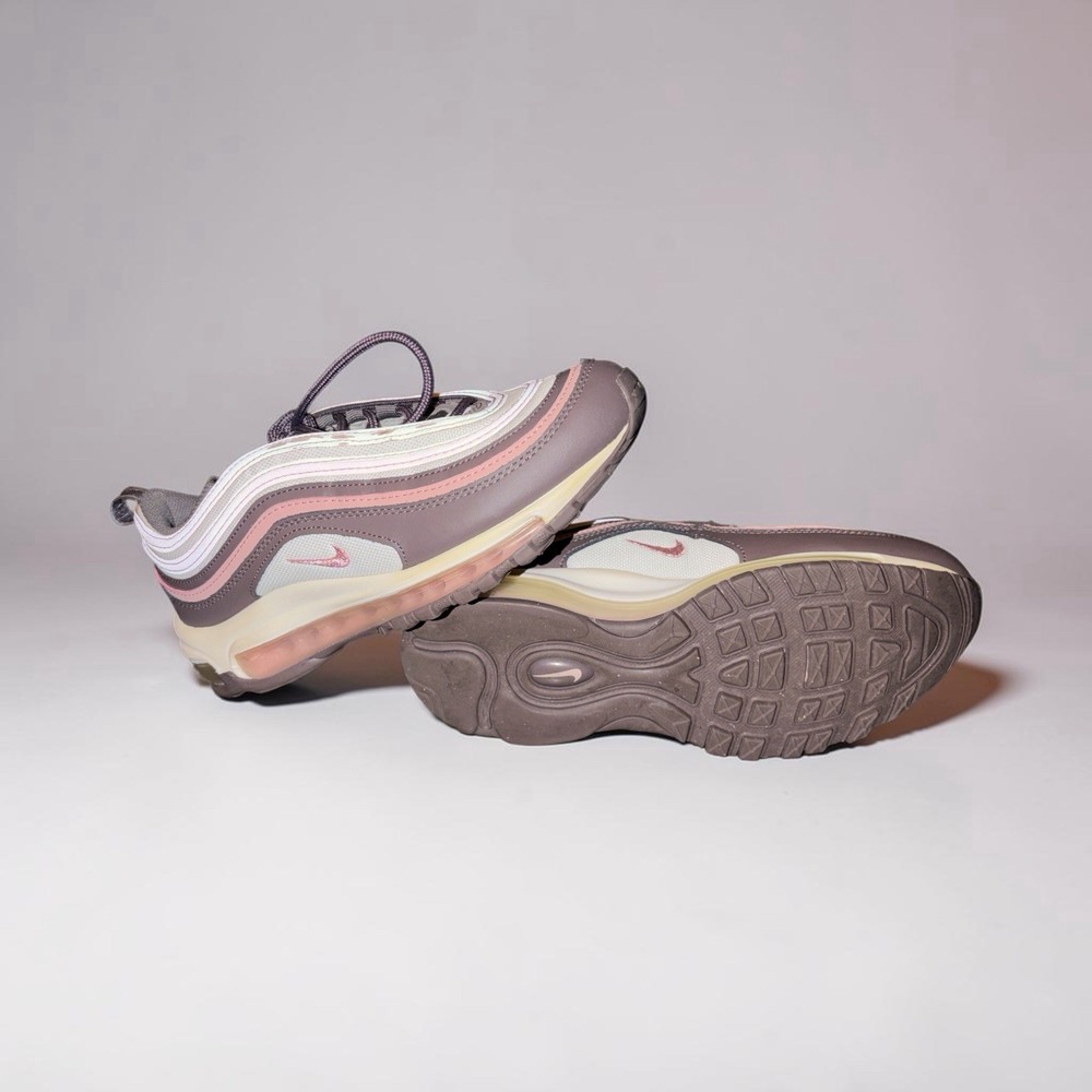 Nike Air Max 97 Unisex Boys Low Top Lace-Up Sneakers Pink/Gray/White 6.5