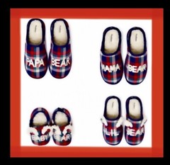 Dearfoams Memory Foam LIL’ BEAR slippers Fur Lined UNISEX: kids 2-3,8.75” length