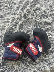 Sorel Commander Snow Boots Black/Blue Red Kids Size 7