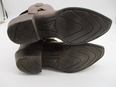 Ariat Brown Leather Square Toe Short Riding Belted Boots Youth Size 2