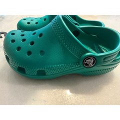 Crocs Classic Clog K Kids Size C10 Deep Green Roomy Fit 204536-3TJ Slip On Shoes