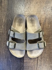 Sonoma kid’s tan Double Buckle Adjustable Slide Sandals US 13 Medium