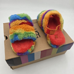 Size 6 – UGG K FLUFF YEAH SLIDE CALI COLLAGE K / 1119840K Kids Sandal