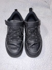 Nike Court Borough Low 2, DV5457-002 Black Kids Shoes Size 13 12/24-12/25