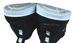 Nike Black White Silver Slip On Sneaker Shoes Small Kid Size *See Description*