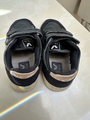 Kids Black Veja Sneaker Size 24