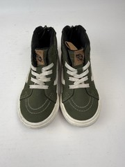 Vans Sk8-Hi MTE Toddler 8.5 Olive Green High Top Zip Sneakers Grape Leaf