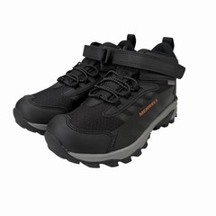 Merrell MOAB Speed 2 Black Orange Waterproof Hiking Boots Youth Size 3