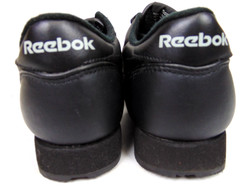 Reebok Classic Black Leather Sneakers Youth Kids Shoes Size 5.5 M, Lace Up