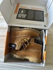 Timberland Toddler 7C Classic Wheat Lace Up Waterproof Boots Gently Used