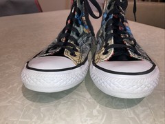 SUPERMAN DC COMICS CONVERSE CHUCK TAYLOR SNEAKERS SHOES YOUTH SIZE 2