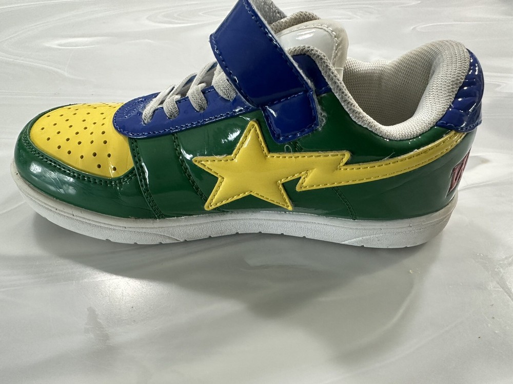 Bapesta Low Kids ‚Green Shark Face‘ size 15 kids us