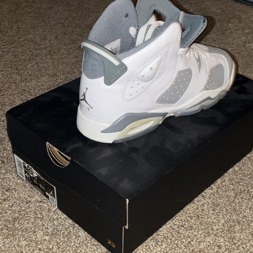 Jordan 6 cool grey retros slightly worn with crease protectors