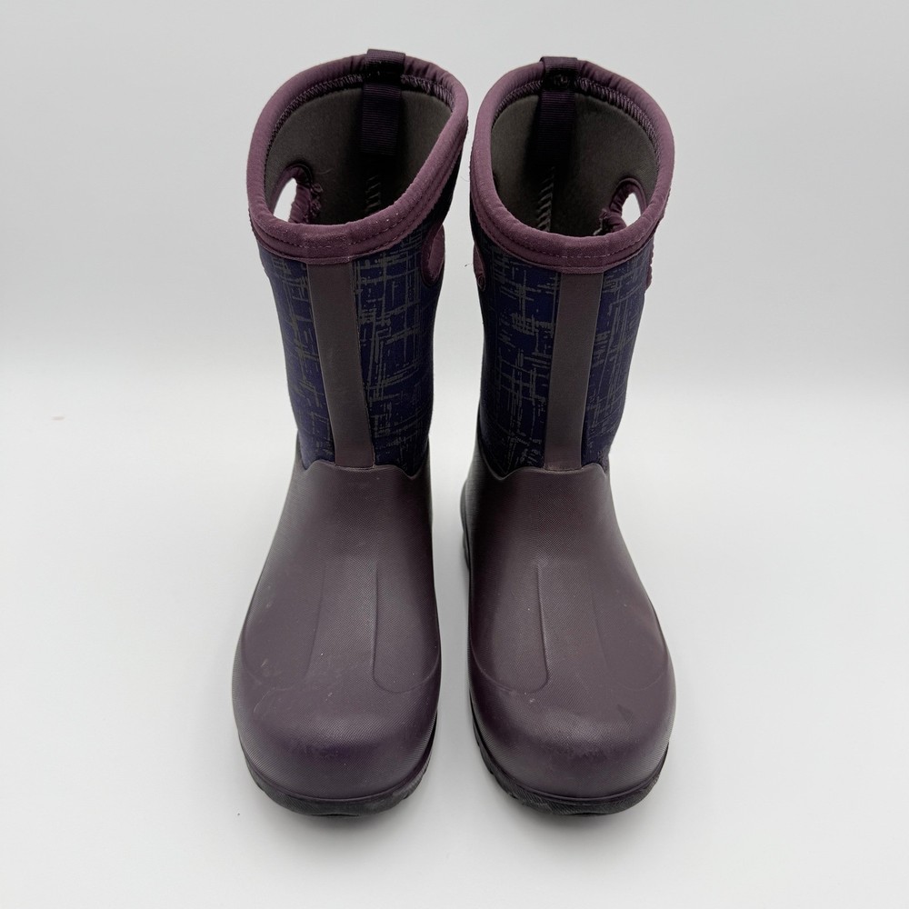 Bogs Neo-Classic Amaze Snow Boots Youth 2 Dark Purple Navy Waterproof Insulated