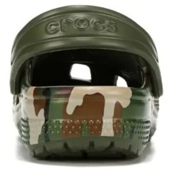 Crocs Classic Printed Clog Army Green Camo Unisex Toddler Kids C6 205813-3TC NWT