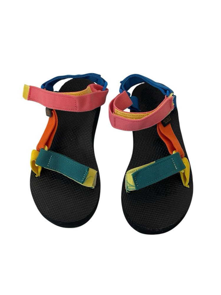 Kids Teva Original Universal Sandals Size 6 Rainbow Outdoor Hiking Water Shoes