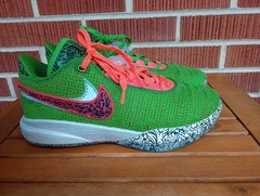 Nike Lebron XX 20 ‚Stocking Stuffer‘ Green Sneakers, Size 7Y DQ8649-300