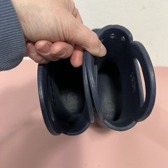 Crocs Handle It Size J1 Rain Boots Youth Waterproof Rubber Shoes Navy Blue