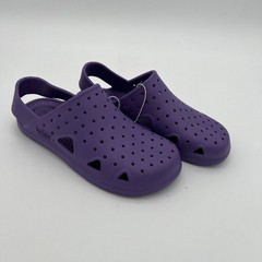 Purple Kids Slip-On Clogs With Adjustable Strap & Ventilation Holes US 2-3