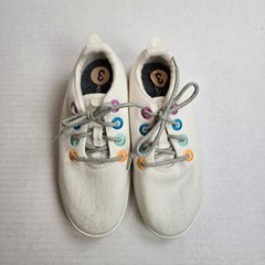 Allbirds Smallbirds Merino Wool Runner Sneakers Size 3 Natural White Wool