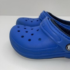 Crocs Classic Lined Clog – Kids- Blue – Size J1