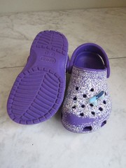 Crocs Iconic Comfort Classic Sparkle w/Jibbitz Slip On Clog Shoes Children’s 8