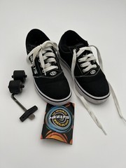 Heelys Pro 20 Canvas Low Top Black Roller Skate Shoes Sneakers HES10393 Youth 3