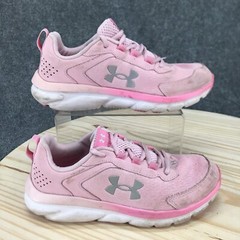 Under Armour Shoes Youth 5.5 GS Assert 9 Sneakers Pink Lace Up Low 3024634-601