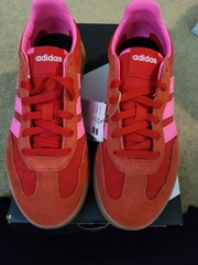 adidas Barreda Decode J Unisex Kids Low Top Lace Up Sneakers Sz 3.5 Red Pink