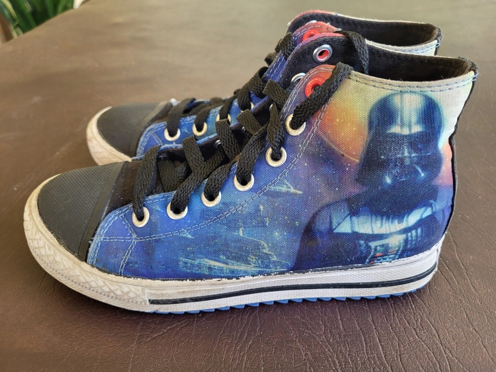 Skechers *Star Wars* Darth Vader Unisex Kids Hightop Sneakers Shoes Youth Size 1