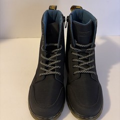 Dr. Martens Junior Combs Black and Blue Utility Combat Boots Size 2