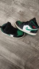Nike Air JORDAN 1 MID SUMMIT WHITE PINE GREEN Size 8C