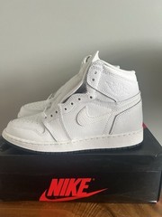 Air Jordan (GS) 1 Retro High OG „PERFORATED WHITE“ 2017 – Size 5.5Y – 575441 100