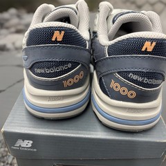 New Balance 1000 Blue Grey Indigo Light Silver Metallic (GS) GC1000PK Youth 5.5