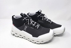 On Cloudhero Mid Waterproof Black White Big Kids Size 3.5Y New in Box