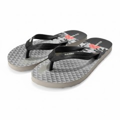 Old Navy Kids Flip Flops Palm Tree Sunset Black Gray Size 5/6