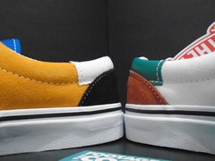 VANS ERA PATCHWORK MULTI-COLOR PINK RED ORANGE WHITE BLUE BLACK VN0A38FRVMF 3.5