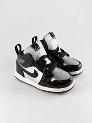 Size 7C- Jordan 1 Mid SE (TD) Black Metallic Toddler