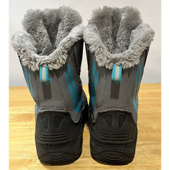 Columbia Waterproof Boots Youth 4 Bugaboot Omni Heat Gray Faux Fur BY5954-033