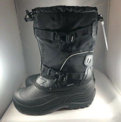 Kamik Waterbug5 Insulated Waterproof Winter Boots Black size 5 Youth