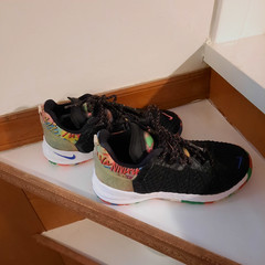 Nike LeBron 18 PS ‚James Gang‘ Shoes Multicolor CT4710-002 Kids Size 2 Y-GUC